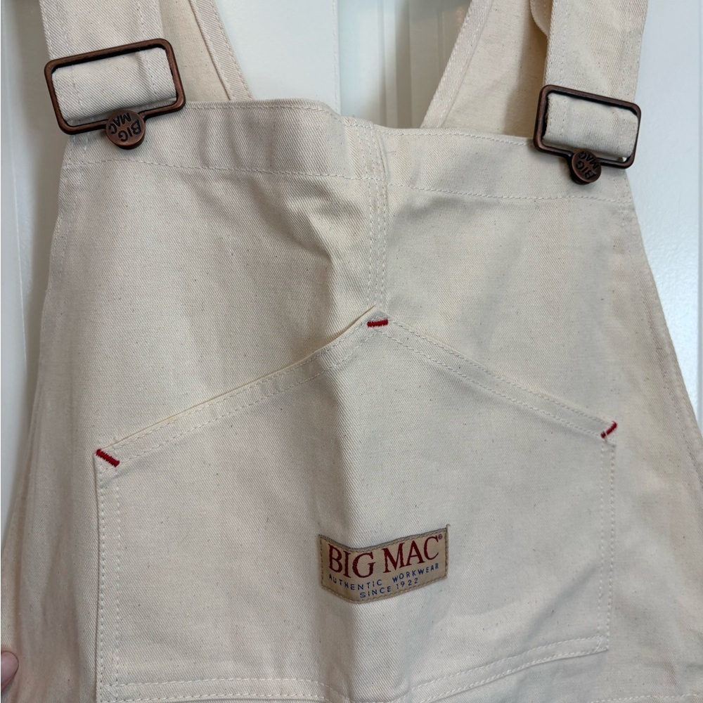 NWT vintage Bic Mac workwear cream overalls 
men’s size 36 x 29 - Picture 5 of 9